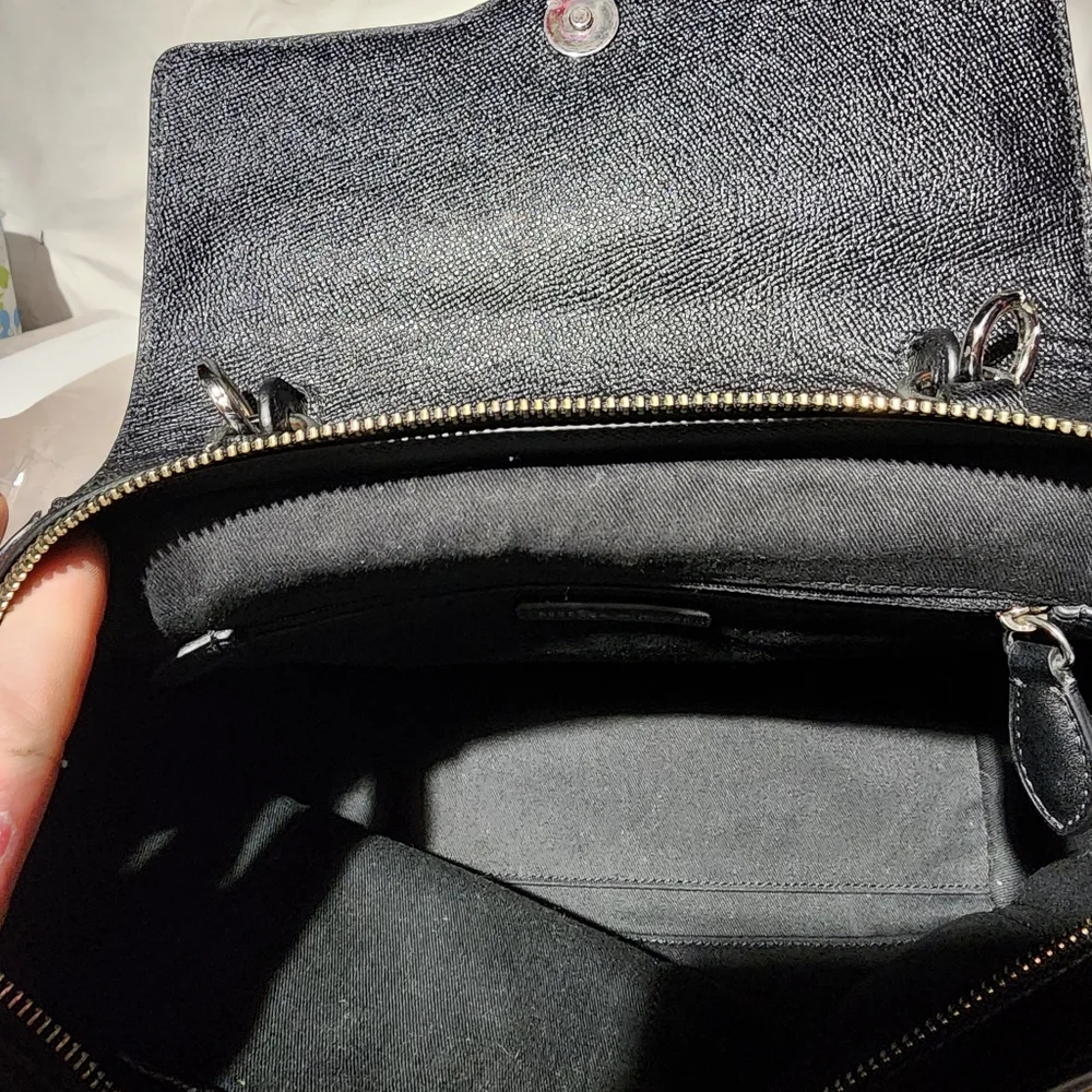 REBECCA MINKOFF Black Satchel/Crossbody Bag - NWOT - Picture 3 of 6